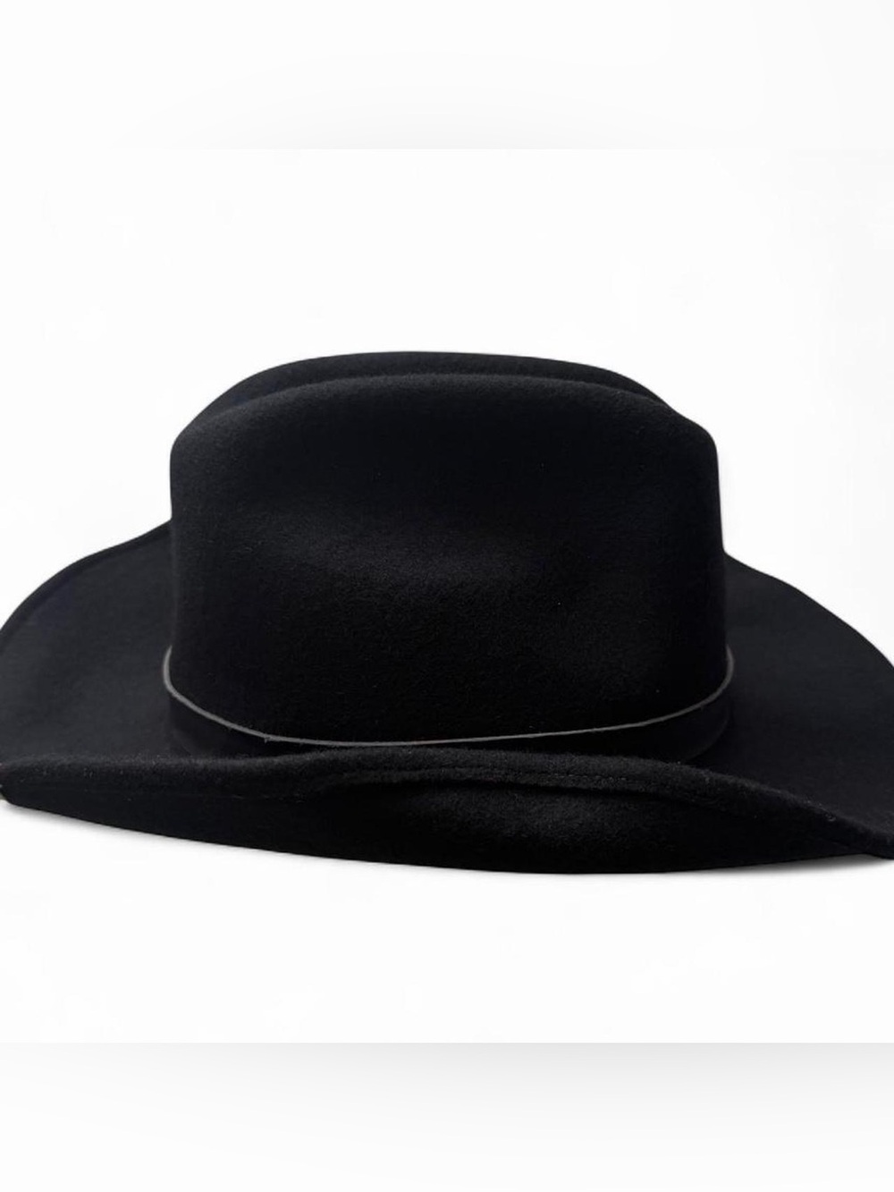 J Hats Black 100% Wool Cowboy Hat Western Cowgirl Americana Unisex Ranch Rodeo